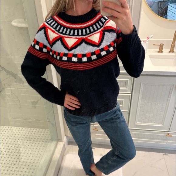 Tory Sport Sweater - navy, Red, and White - Picture 5 of 6